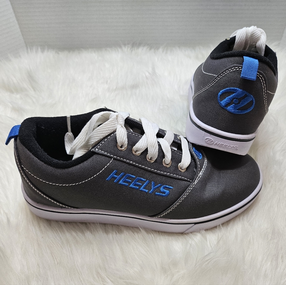 Heelys Kids Sneakers - Grey with Blue And White Accents